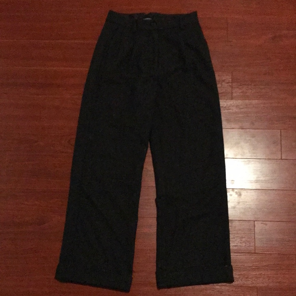 Frank & Oak Wool Charcoal Dress Pants